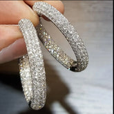 PENDIENTE ARO DE BRILLANTES SINT 2 CLRS